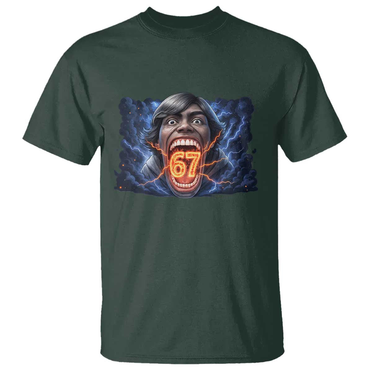 Screaming Mason 67 Kid Meme T Shirt Six Seven Viral Devil Transformation Horror Edit - Wonder Print Shop