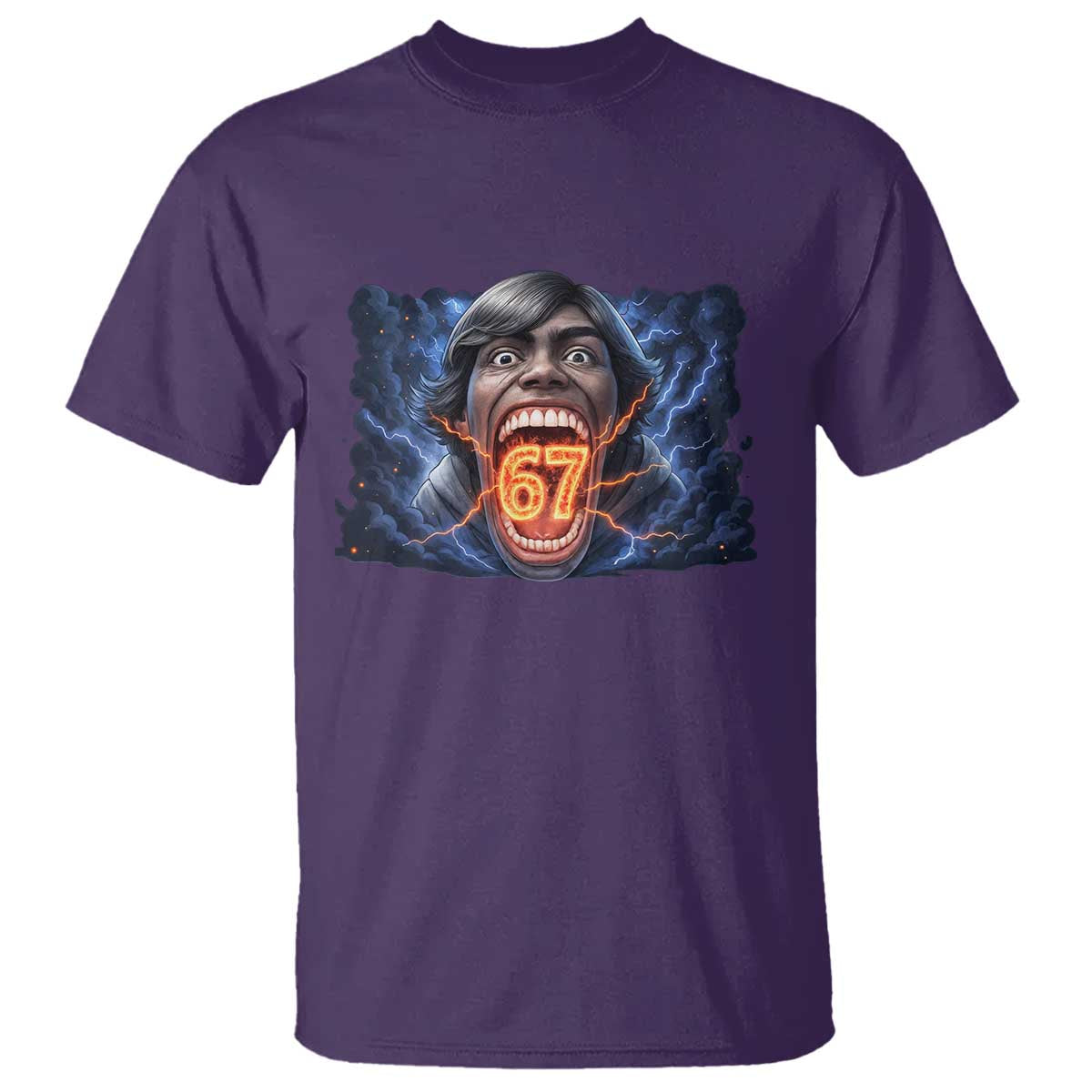 Screaming Mason 67 Kid Meme T Shirt Six Seven Viral Devil Transformation Horror Edit - Wonder Print Shop