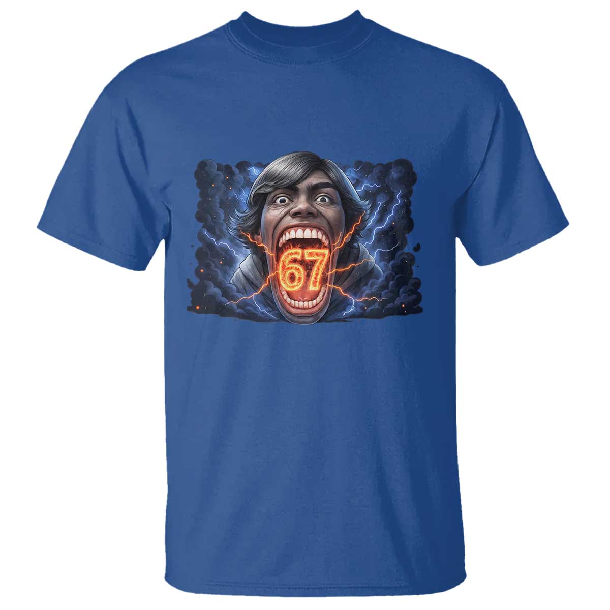 Screaming Mason 67 Kid Meme T Shirt Six Seven Viral Devil Transformation Horror Edit - Wonder Print Shop