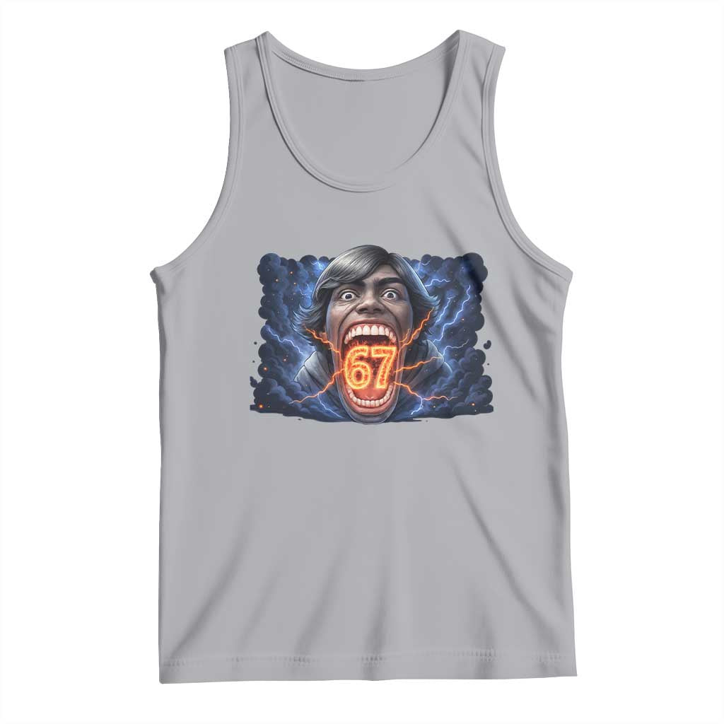 Screaming Mason 67 Kid Meme Tank Top Six Seven Viral Devil Transformation Horror Edit - Wonder Print Shop