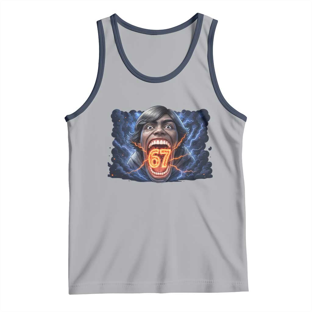 Screaming Mason 67 Kid Meme Tank Top Six Seven Viral Devil Transformation Horror Edit - Wonder Print Shop