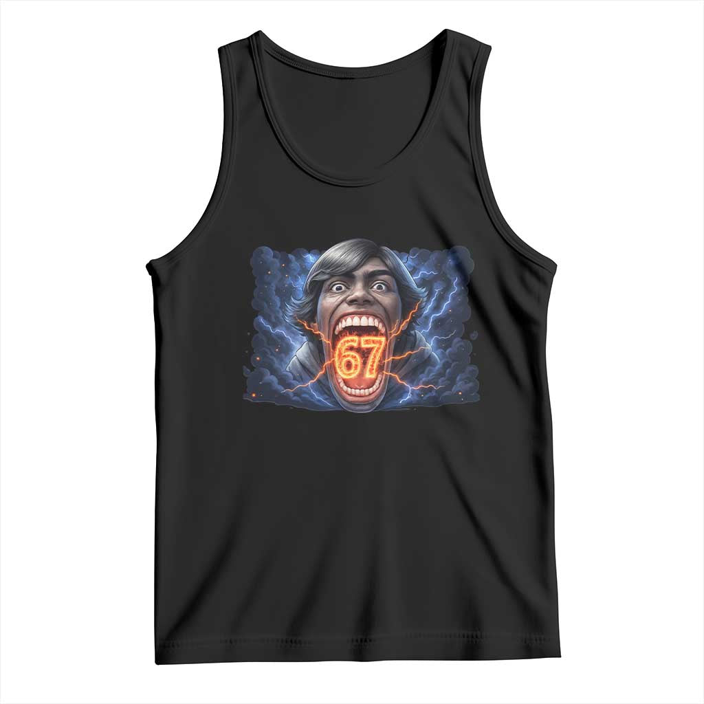 Screaming Mason 67 Kid Meme Tank Top Six Seven Viral Devil Transformation Horror Edit - Wonder Print Shop