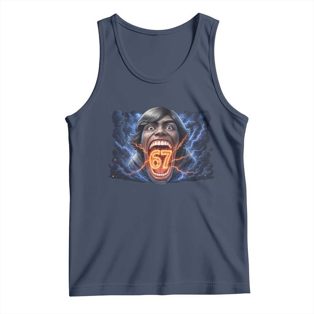 Screaming Mason 67 Kid Meme Tank Top Six Seven Viral Devil Transformation Horror Edit - Wonder Print Shop