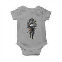 Mason 67 Energy Overload Baby Onesie Six Seven Meme Lightning Horror Devil Edit - Wonder Print Shop