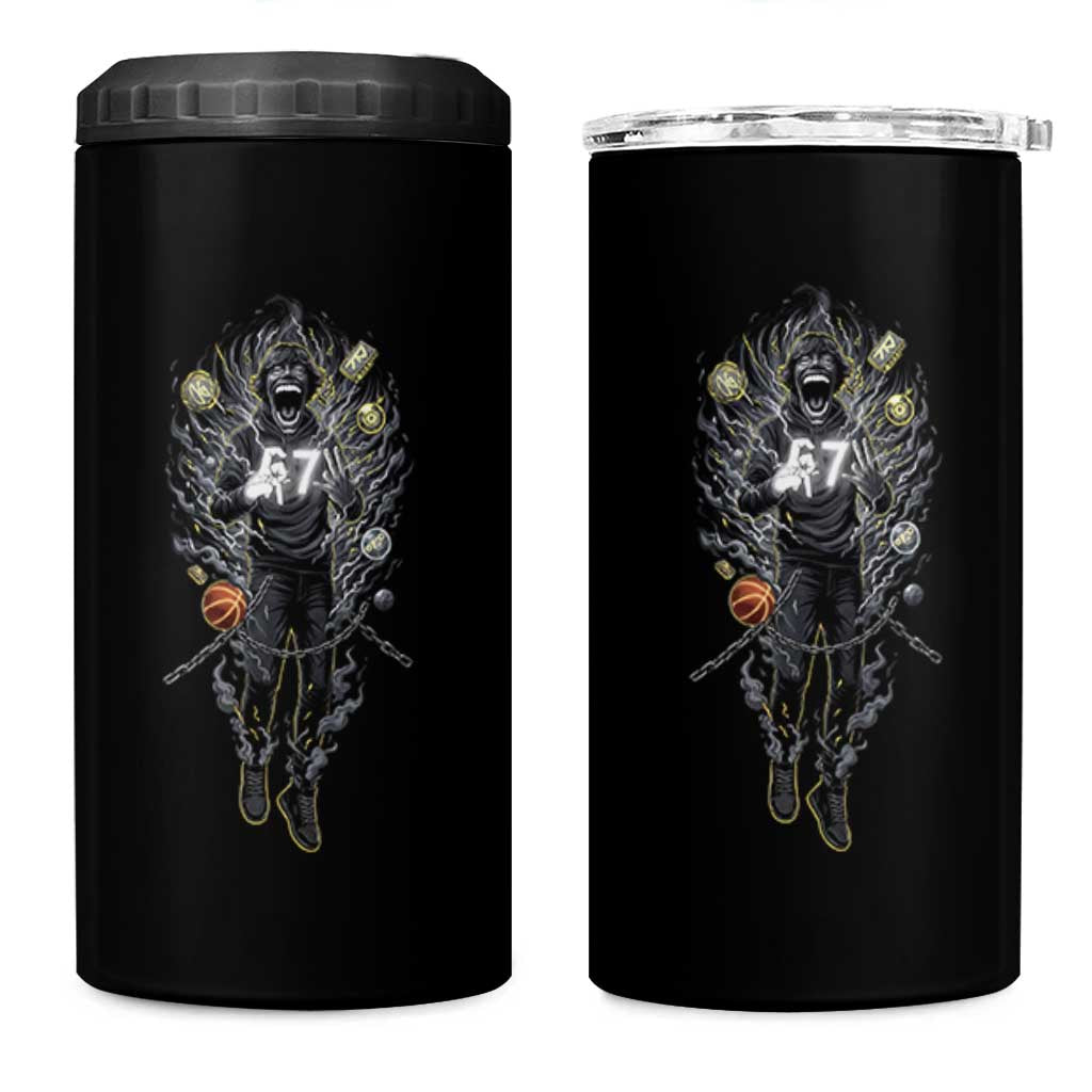Mason 67 Energy Overload 4 in 1 Can Cooler Tumbler Six Seven Meme Lightning Horror Devil Edit - Wonder Print Shop