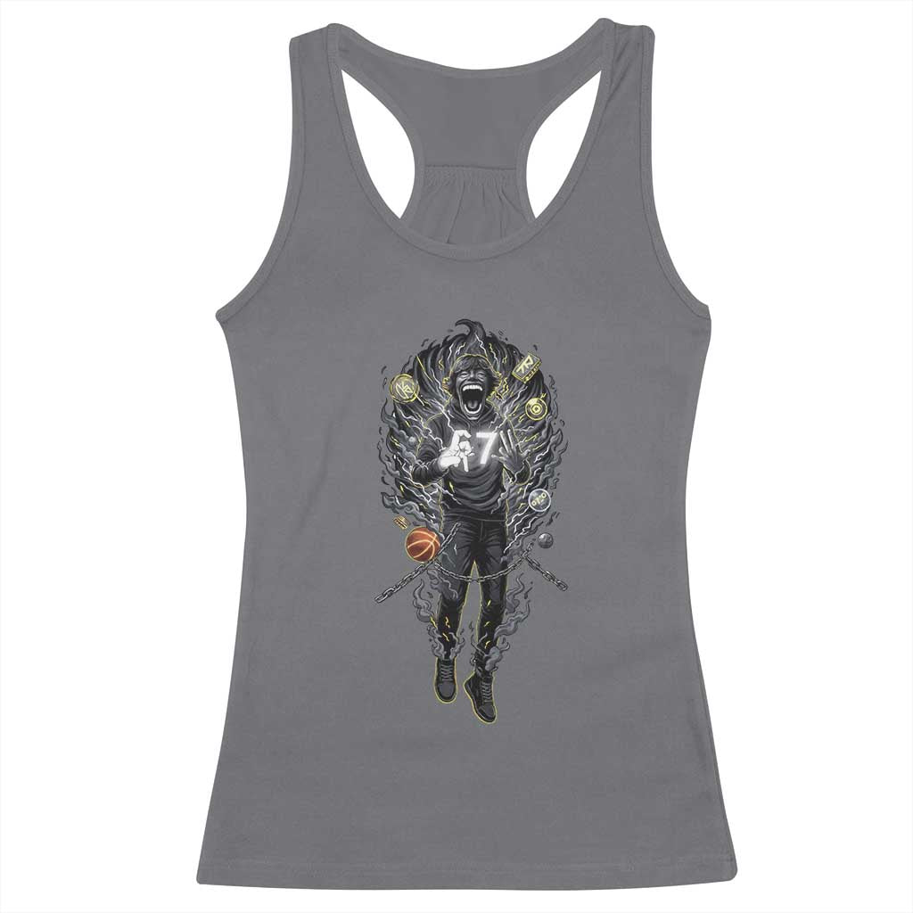 Mason 67 Energy Overload Racerback Tank Top Six Seven Meme Lightning Horror Devil Edit - Wonder Print Shop