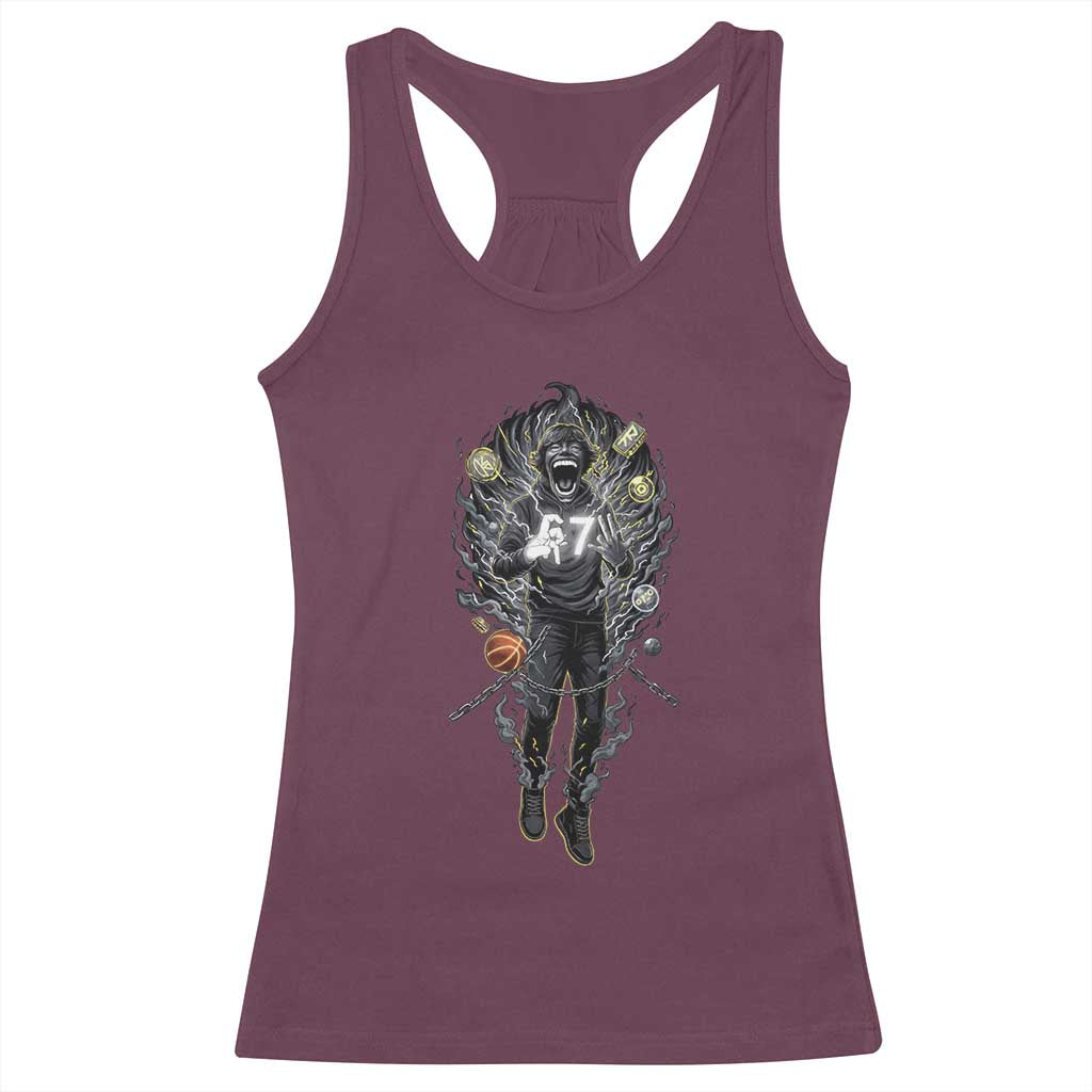 Mason 67 Energy Overload Racerback Tank Top Six Seven Meme Lightning Horror Devil Edit - Wonder Print Shop