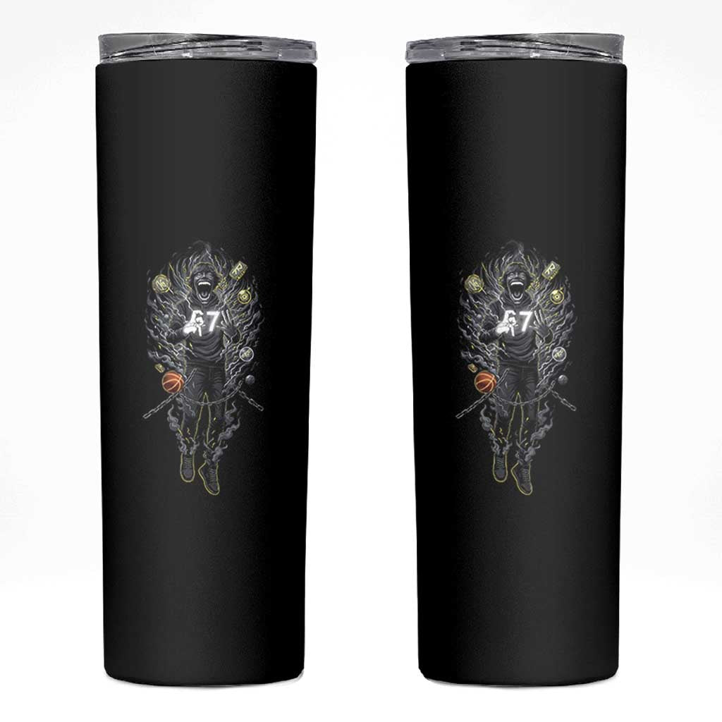 Mason 67 Energy Overload Skinny Tumbler Six Seven Meme Lightning Horror Devil Edit - Wonder Print Shop