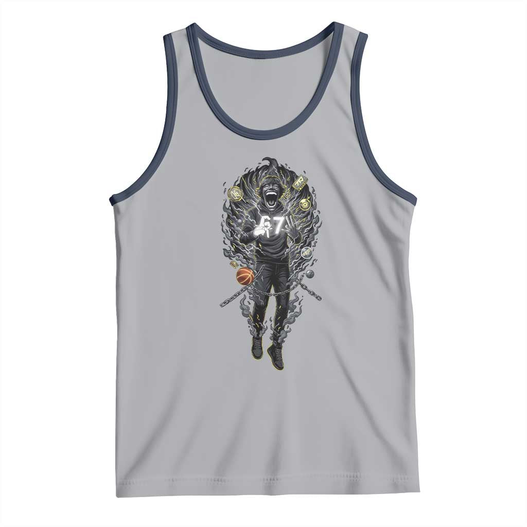 Mason 67 Energy Overload Tank Top Six Seven Meme Lightning Horror Devil Edit - Wonder Print Shop
