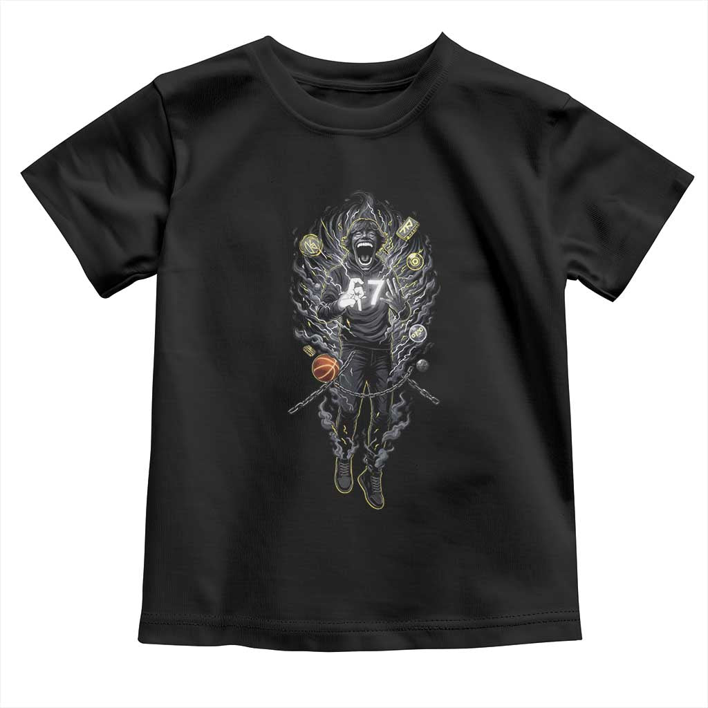 Mason 67 Energy Overload Toddler T Shirt Six Seven Meme Lightning Horror Devil Edit - Wonder Print Shop