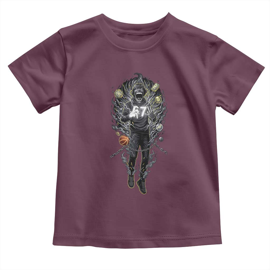 Mason 67 Energy Overload Toddler T Shirt Six Seven Meme Lightning Horror Devil Edit - Wonder Print Shop