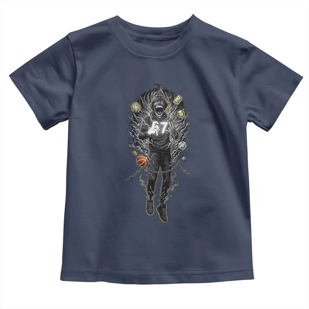 Mason 67 Energy Overload Toddler T Shirt Six Seven Meme Lightning Horror Devil Edit - Wonder Print Shop