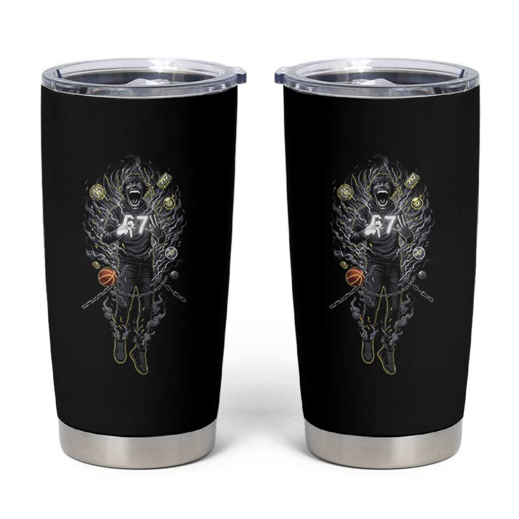 Mason 67 Energy Overload Tumbler Cup Six Seven Meme Lightning Horror Devil Edit - Wonder Print Shop