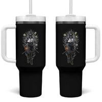 Mason 67 Energy Overload Tumbler With Handle Six Seven Meme Lightning Horror Devil Edit - Wonder Print Shop