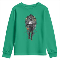 Mason 67 Energy Overload Youth Sweatshirt Six Seven Meme Lightning Horror Devil Edit - Wonder Print Shop