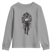 Mason 67 Energy Overload Youth Sweatshirt Six Seven Meme Lightning Horror Devil Edit - Wonder Print Shop