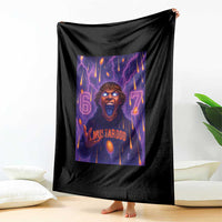 Mason 67 Meme Graphic Throw Blanket Glowing Eyes Devil Edit 6 7 Viral Six Seven Scream - Wonder Print Shop