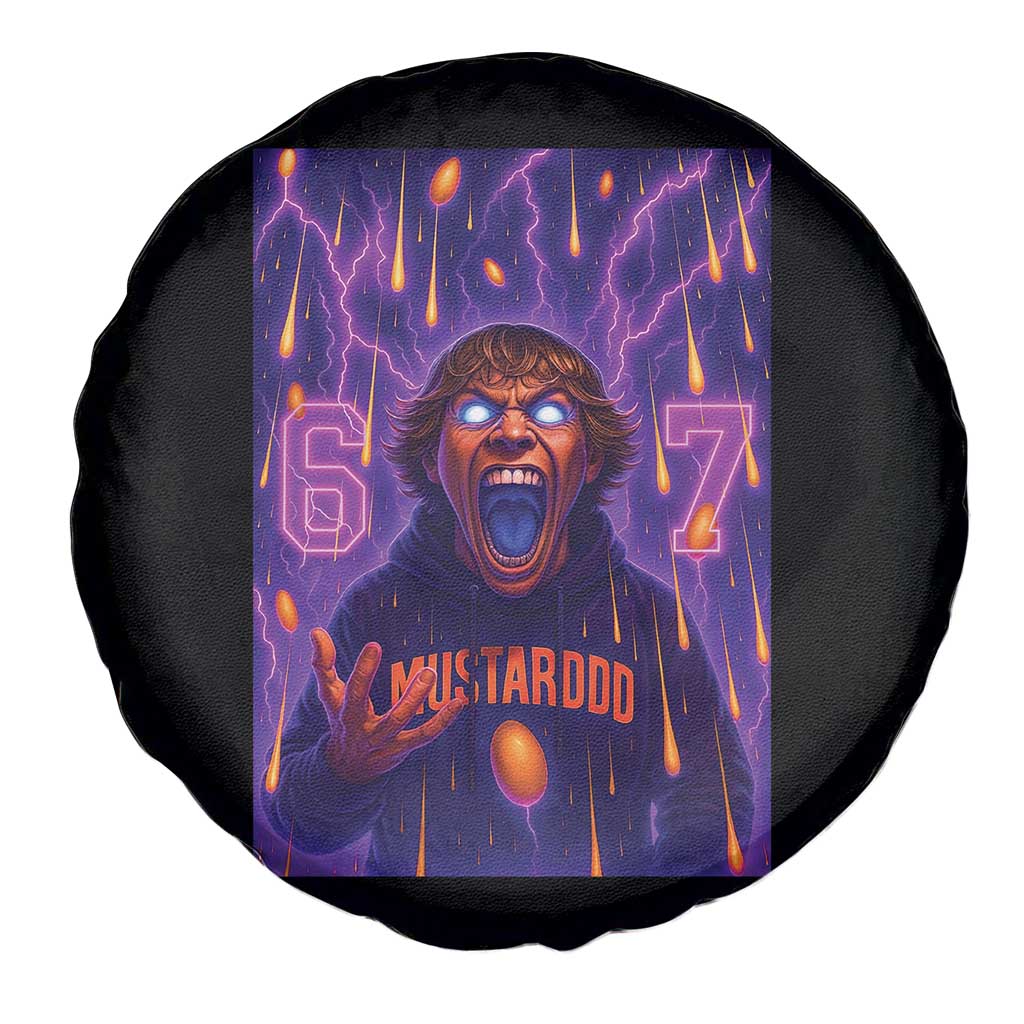 Mason 67 Meme Graphic Spare Tire Cover Glowing Eyes Devil Edit 6 7 Viral Six Seven Scream - Wonder Print Shop