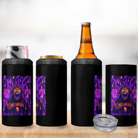 Mason 67 Meme Graphic 4 in 1 Can Cooler Tumbler Glowing Eyes Devil Edit 6 7 Viral Six Seven Scream - Wonder Print Shop