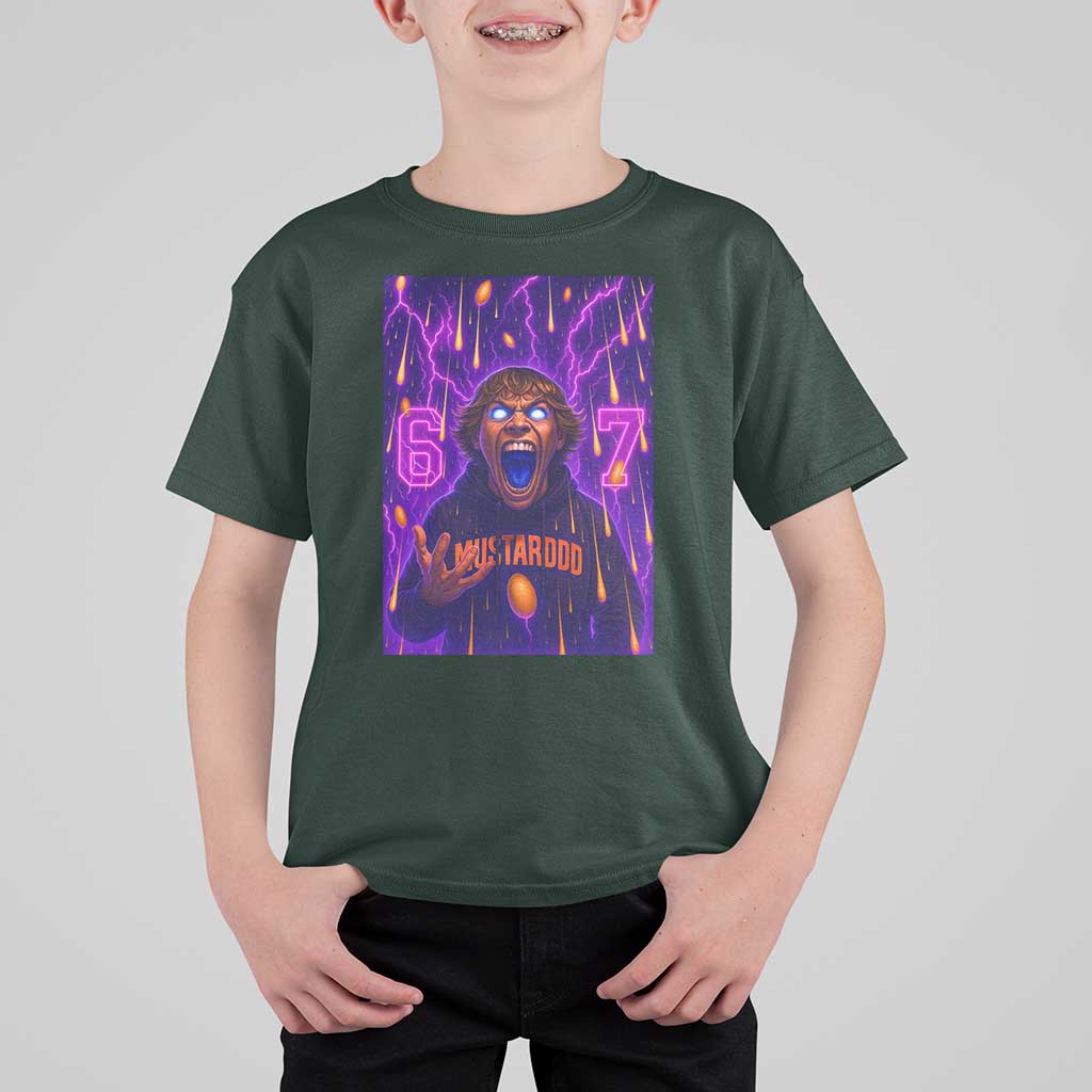 Mason 67 Meme Graphic T Shirt For Kid Glowing Eyes Devil Edit 6 7 Viral Six Seven Scream - Wonder Print Shop