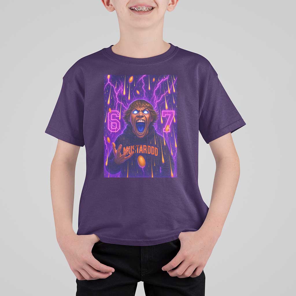 Mason 67 Meme Graphic T Shirt For Kid Glowing Eyes Devil Edit 6 7 Viral Six Seven Scream - Wonder Print Shop