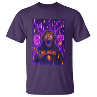 Mason 67 Meme Graphic T Shirt Glowing Eyes Devil Edit 6 7 Viral Six Seven Scream - Wonder Print Shop