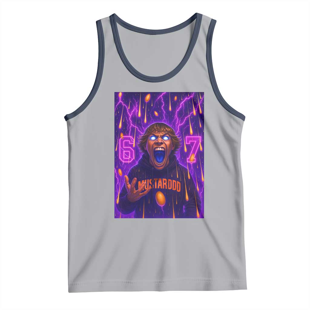 Mason 67 Meme Graphic Tank Top Glowing Eyes Devil Edit 6 7 Viral Six Seven Scream - Wonder Print Shop