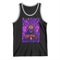 Mason 67 Meme Graphic Tank Top Glowing Eyes Devil Edit 6 7 Viral Six Seven Scream - Wonder Print Shop