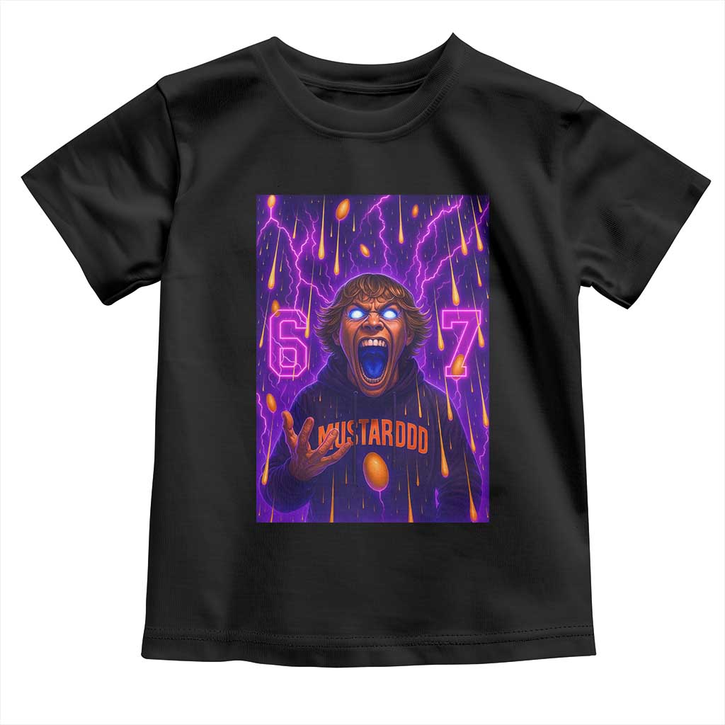 Mason 67 Meme Graphic Toddler T Shirt Glowing Eyes Devil Edit 6 7 Viral Six Seven Scream - Wonder Print Shop