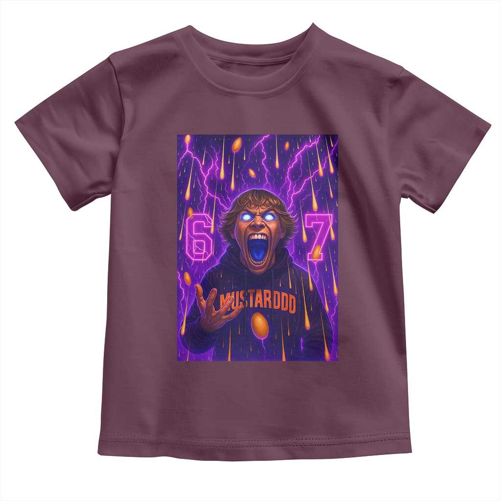Mason 67 Meme Graphic Toddler T Shirt Glowing Eyes Devil Edit 6 7 Viral Six Seven Scream - Wonder Print Shop