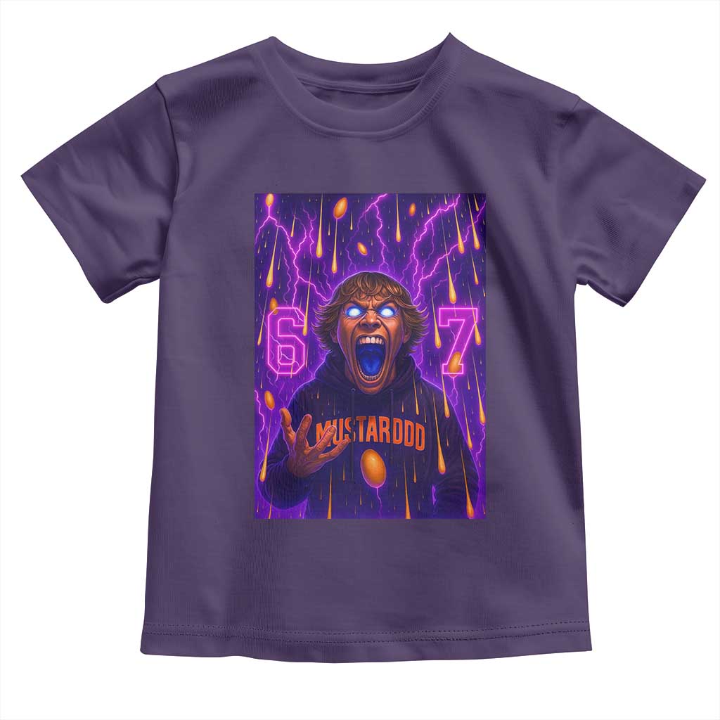 Mason 67 Meme Graphic Toddler T Shirt Glowing Eyes Devil Edit 6 7 Viral Six Seven Scream - Wonder Print Shop