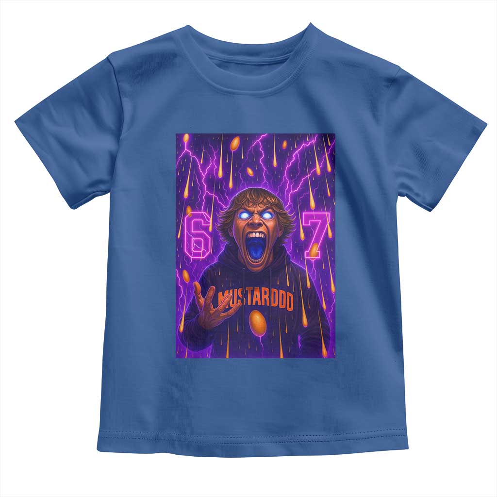 Mason 67 Meme Graphic Toddler T Shirt Glowing Eyes Devil Edit 6 7 Viral Six Seven Scream - Wonder Print Shop