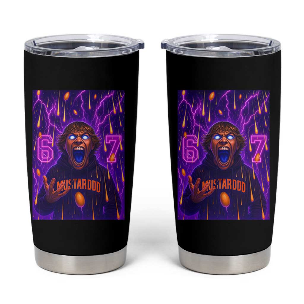 Mason 67 Meme Graphic Tumbler Cup Glowing Eyes Devil Edit 6 7 Viral Six Seven Scream - Wonder Print Shop