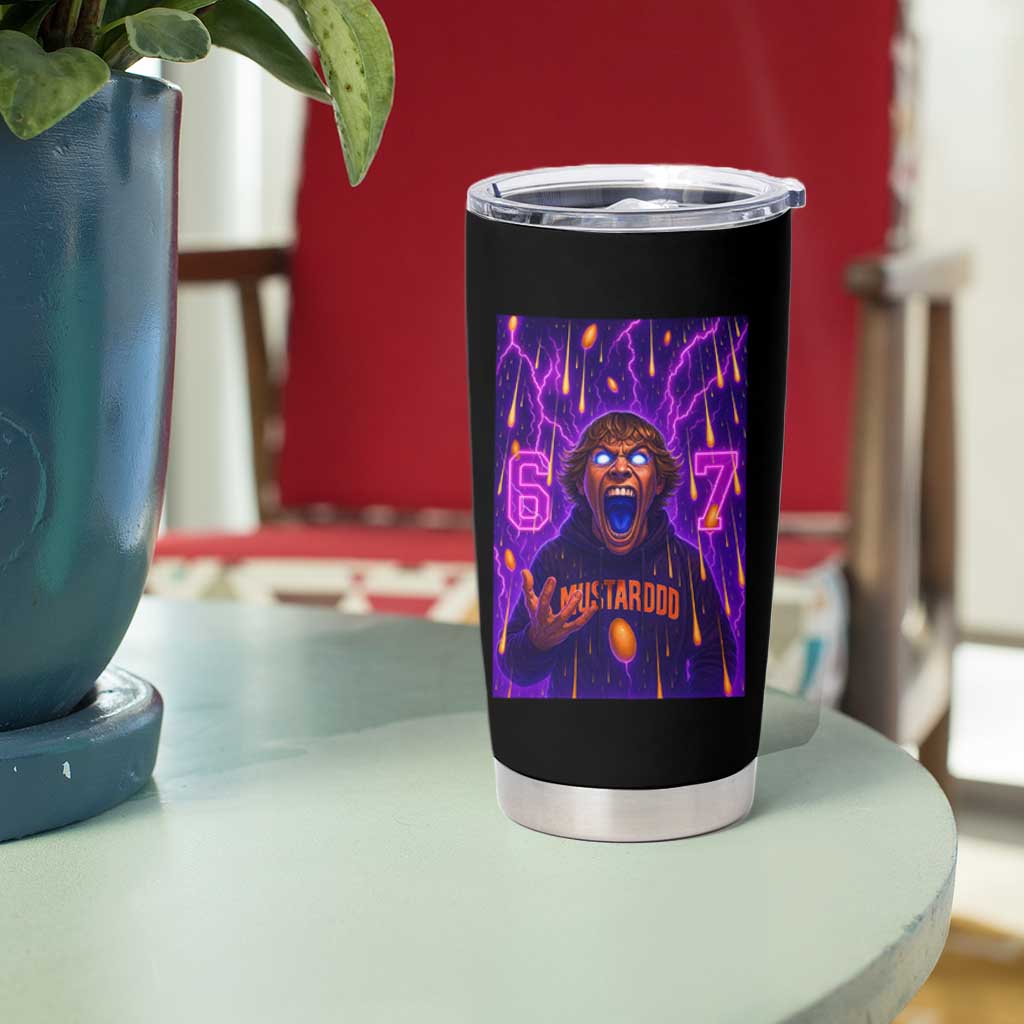 Mason 67 Meme Graphic Tumbler Cup Glowing Eyes Devil Edit 6 7 Viral Six Seven Scream - Wonder Print Shop