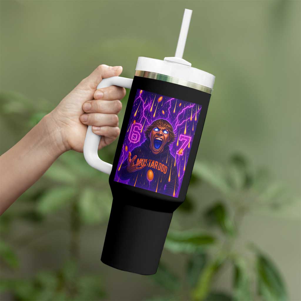 Mason 67 Meme Graphic Tumbler With Handle Glowing Eyes Devil Edit 6 7 Viral Six Seven Scream - Wonder Print Shop