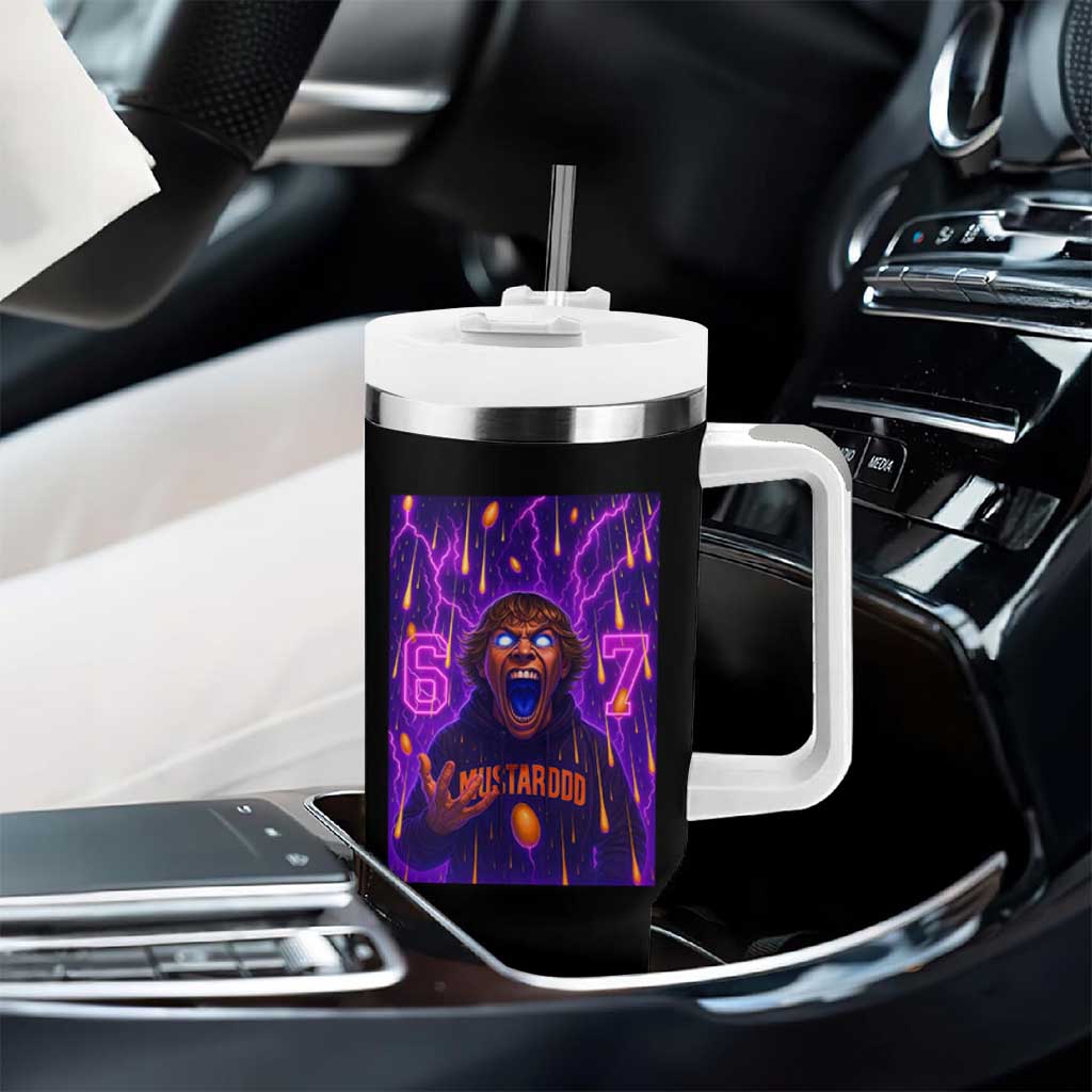 Mason 67 Meme Graphic Tumbler With Handle Glowing Eyes Devil Edit 6 7 Viral Six Seven Scream - Wonder Print Shop