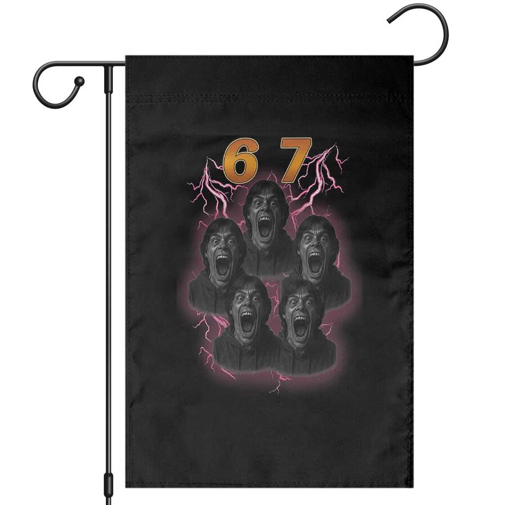 Mason 6 7 Meme Graphic Garden Flag Six Seven 67 Meme Horror Edit Bootleg - Wonder Print Shop