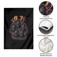 Mason 6 7 Meme Graphic Garden Flag Six Seven 67 Meme Horror Edit Bootleg - Wonder Print Shop