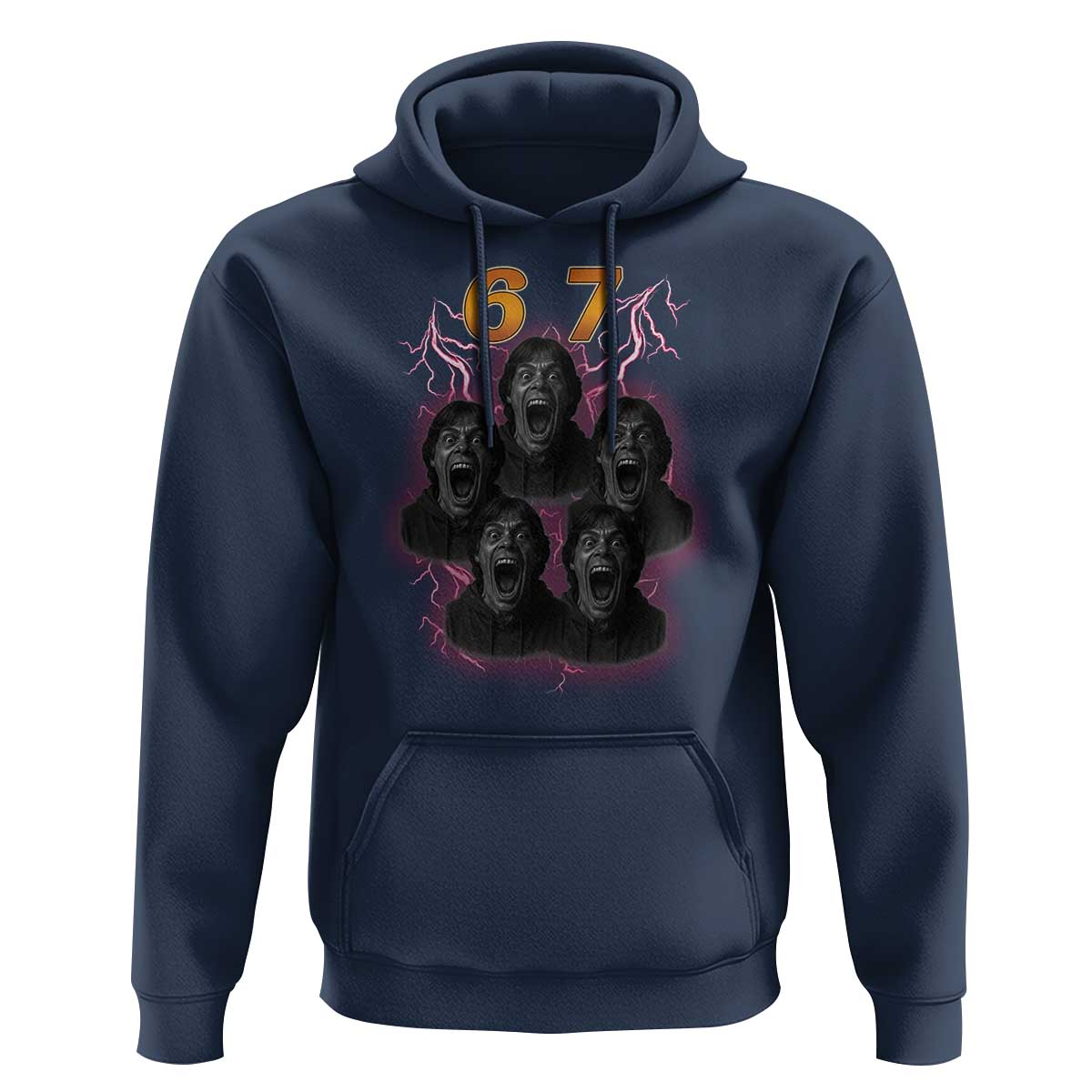 Mason 6 7 Meme Graphic Hoodie Six Seven 67 Meme Horror Edit Bootleg - Wonder Print Shop
