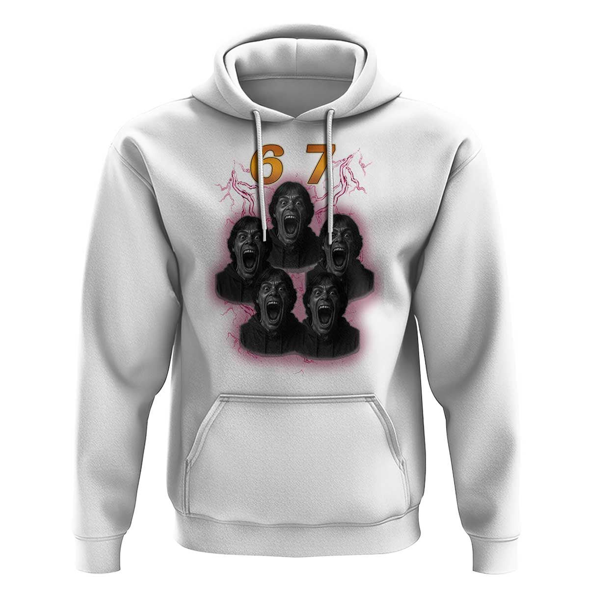 Mason 6 7 Meme Graphic Hoodie Six Seven 67 Meme Horror Edit Bootleg - Wonder Print Shop