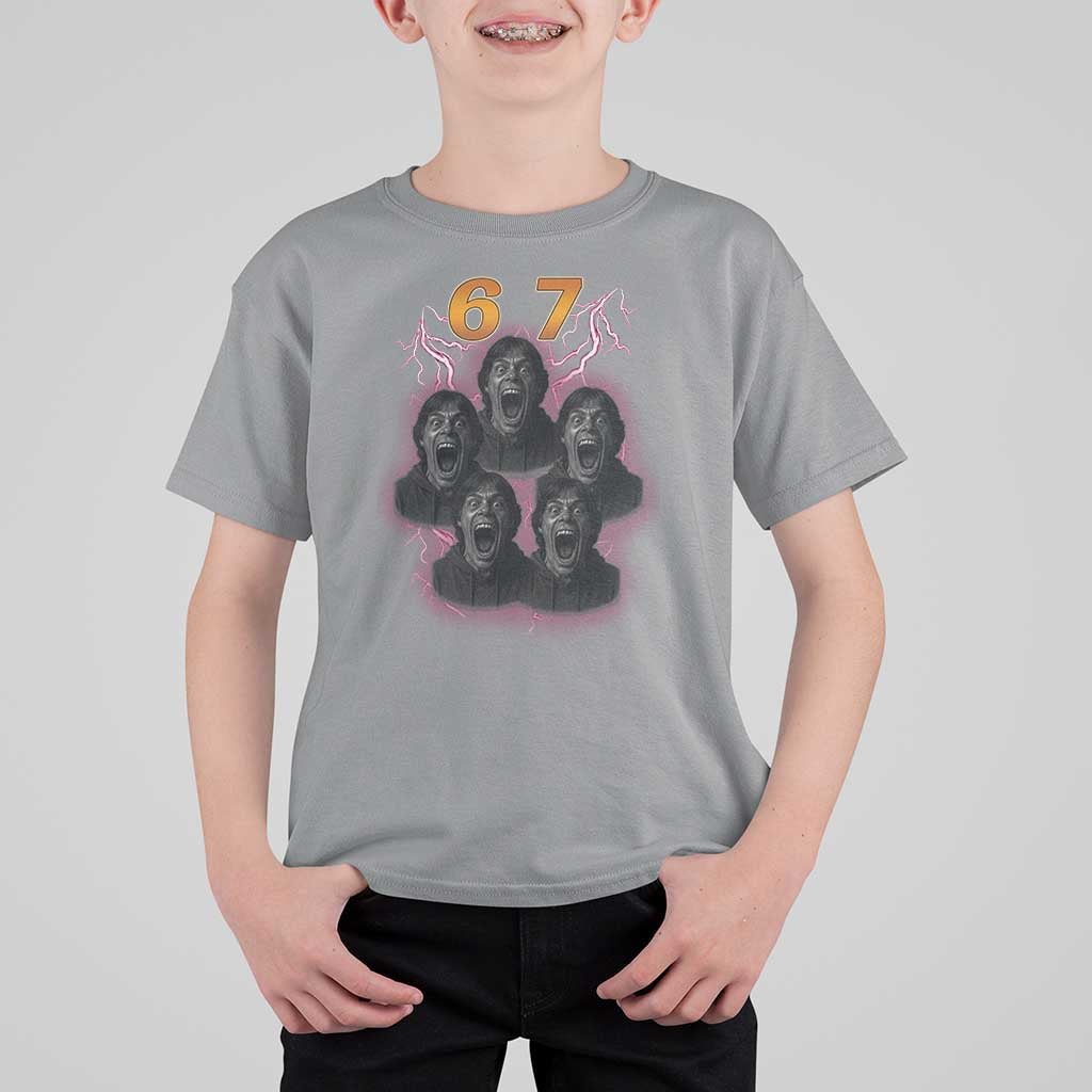 Mason 6 7 Meme Graphic T Shirt For Kid Six Seven 67 Meme Horror Edit Bootleg - Wonder Print Shop