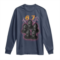 Mason 6 7 Meme Graphic Long Sleeve Shirt Six Seven 67 Meme Horror Edit Bootleg - Wonder Print Shop