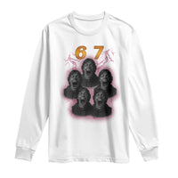 Mason 6 7 Meme Graphic Long Sleeve Shirt Six Seven 67 Meme Horror Edit Bootleg - Wonder Print Shop