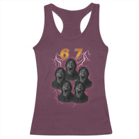 Mason 6 7 Meme Graphic Racerback Tank Top Six Seven 67 Meme Horror Edit Bootleg - Wonder Print Shop