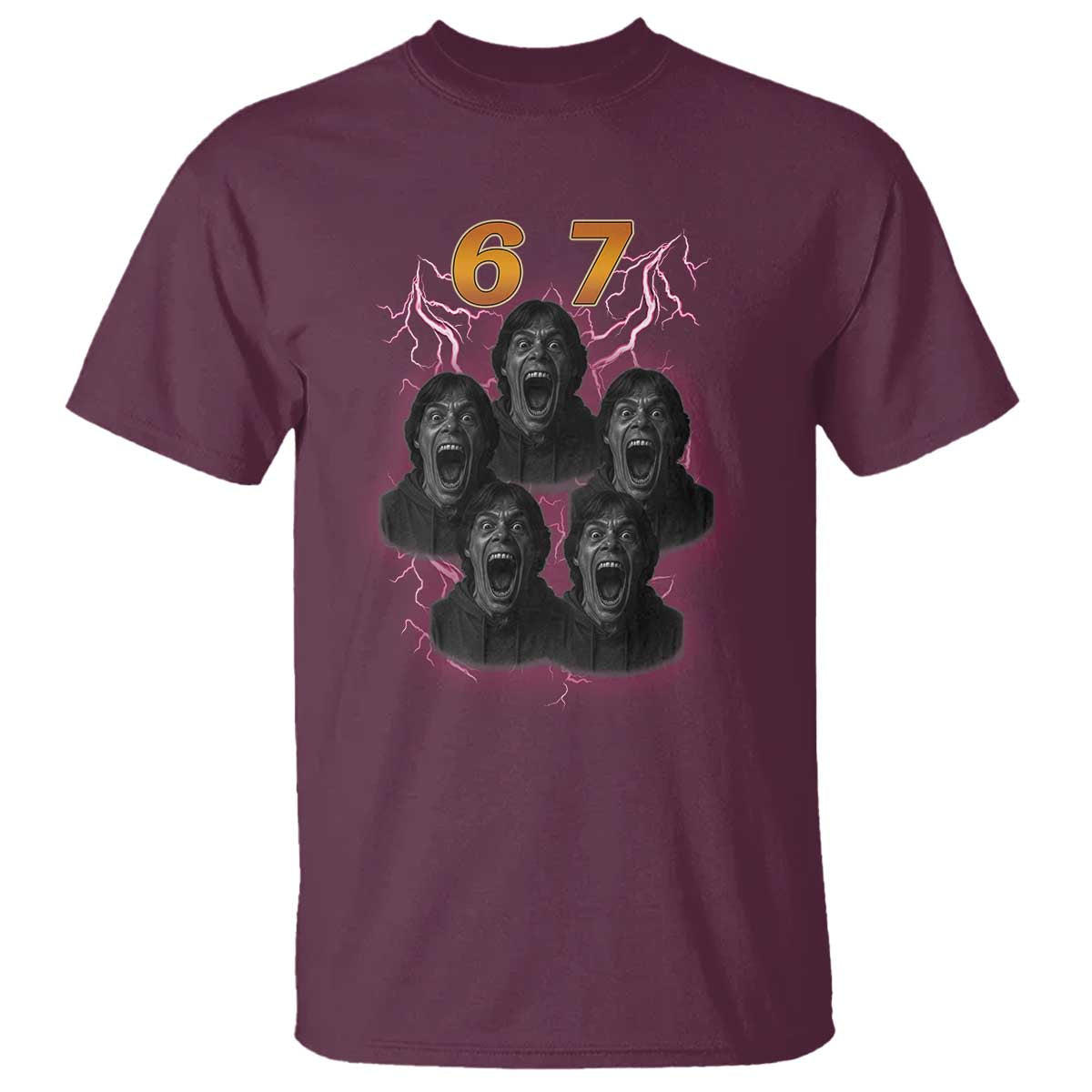 Mason 6 7 Meme Graphic T Shirt Six Seven 67 Meme Horror Edit Bootleg - Wonder Print Shop
