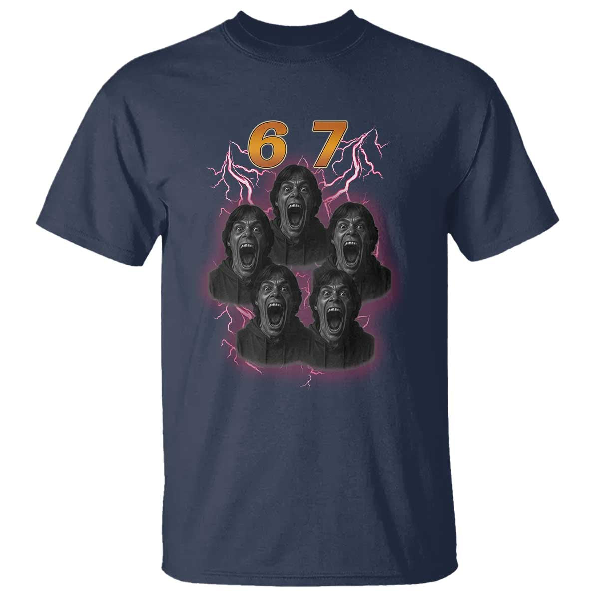 Mason 6 7 Meme Graphic T Shirt Six Seven 67 Meme Horror Edit Bootleg - Wonder Print Shop
