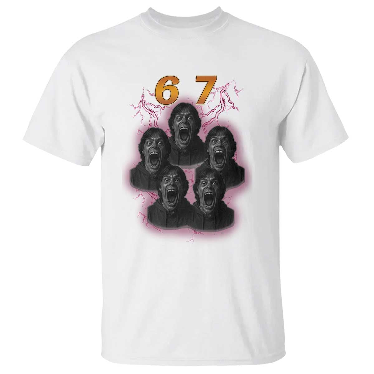 Mason 6 7 Meme Graphic T Shirt Six Seven 67 Meme Horror Edit Bootleg - Wonder Print Shop
