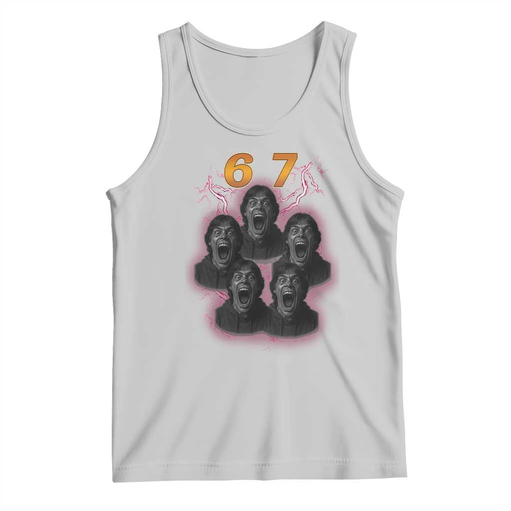 Mason 6 7 Meme Graphic Tank Top Six Seven 67 Meme Horror Edit Bootleg - Wonder Print Shop