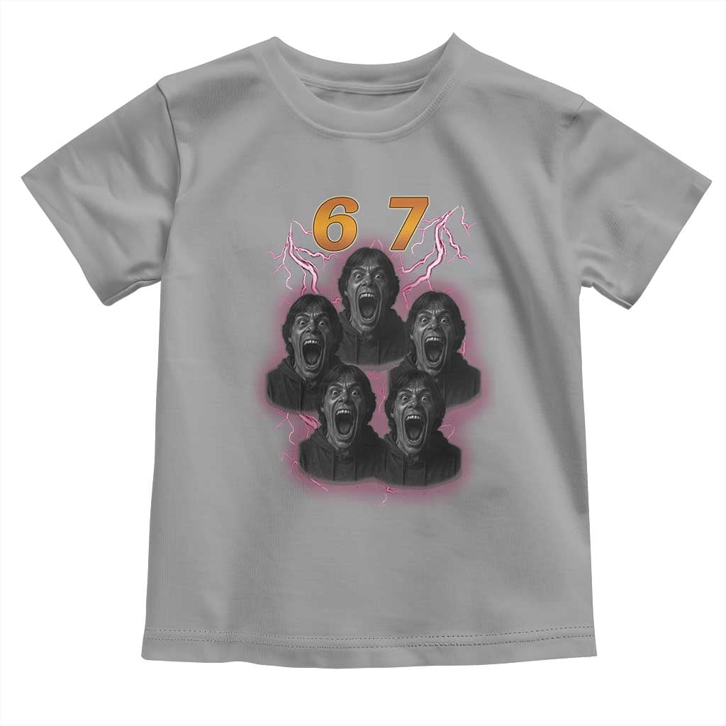 Mason 6 7 Meme Graphic Toddler T Shirt Six Seven 67 Meme Horror Edit Bootleg - Wonder Print Shop