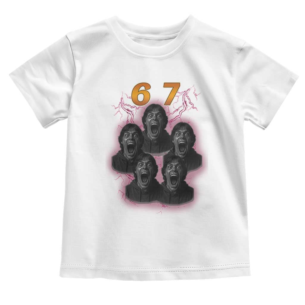 Mason 6 7 Meme Graphic Toddler T Shirt Six Seven 67 Meme Horror Edit Bootleg - Wonder Print Shop